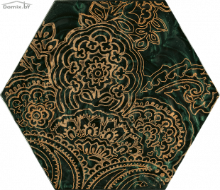 Плитка Ceramika Paradyz Urban Colours Green Inserto Heksagon B (19,8х17,1)